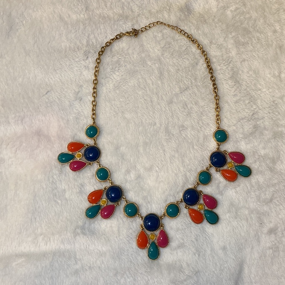 Multi-Colored Statement Necklace